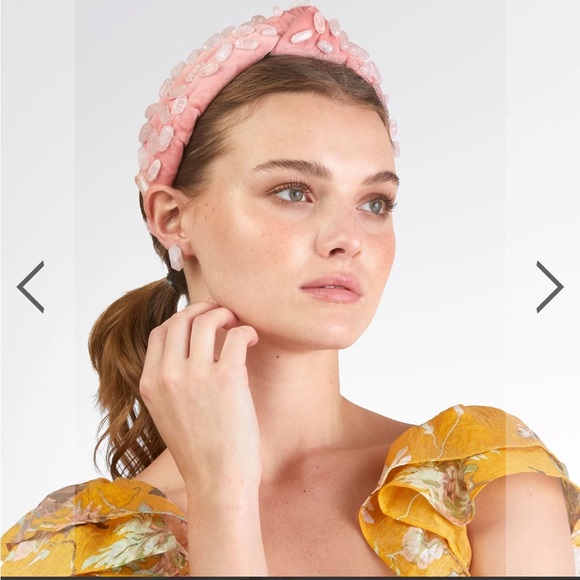 Lele Sadoughi Accessories - NWT Lele Sadoughi Rose Quartz Knotted Headband